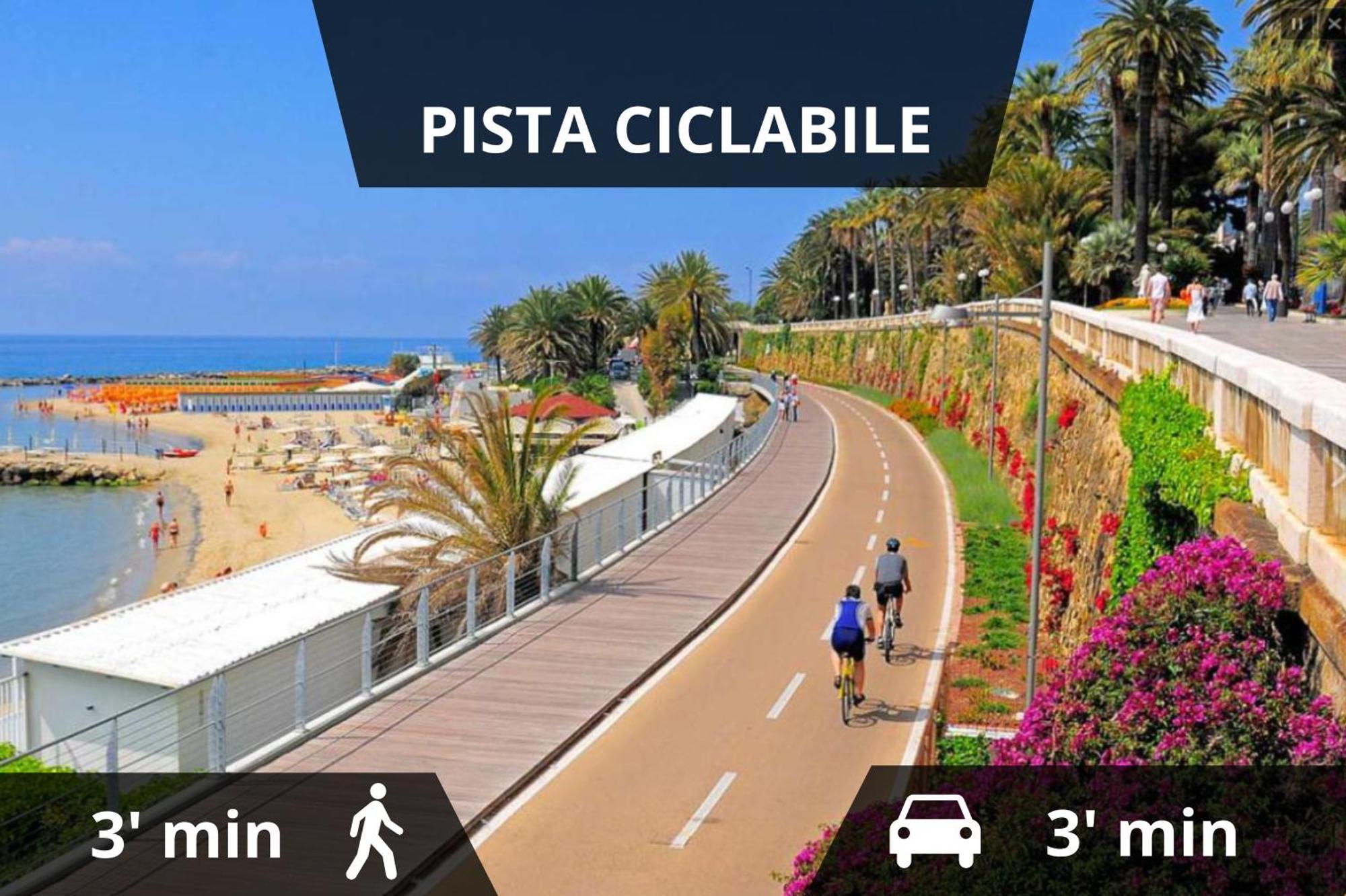 Ariston - Ciclabile Appartamento In Centro Al Mare Con Balcone San Remo Buitenkant foto